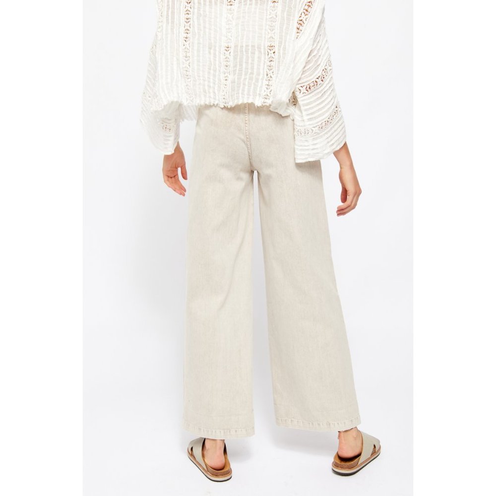 NWT Free People Midnight City Wide Leg / Pebble - Picture 5 of 7